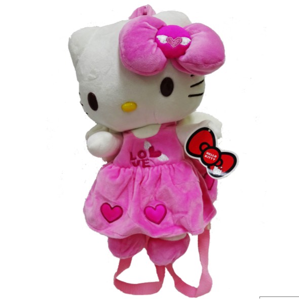 Sekawanmart Tas Ransel Anak Hello Kitty Import Bahan Boneka Full Body TERMURAH!!! ( 191142 )