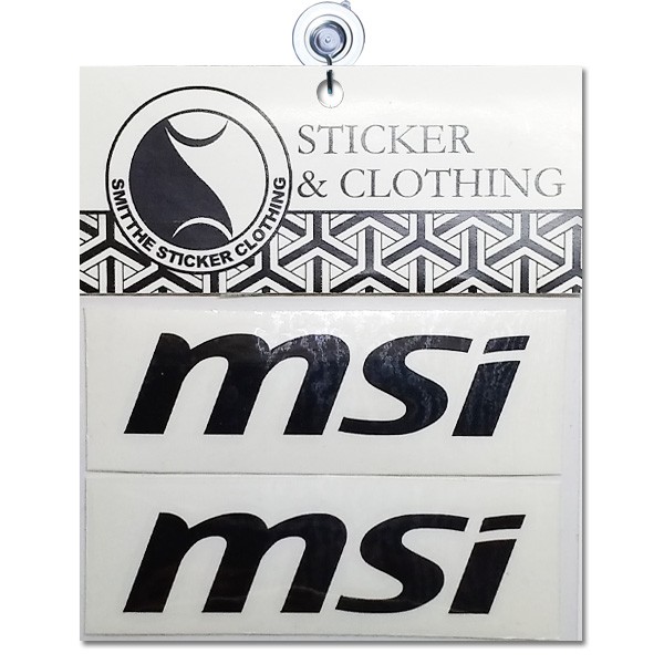 Stiker MSI Logo Cutting Sticker untuk aksesoris Mobil Motor