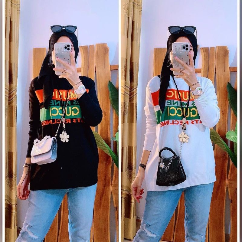 GC Sweater Rajut import premium sweater wanita sweater rajut wanita
