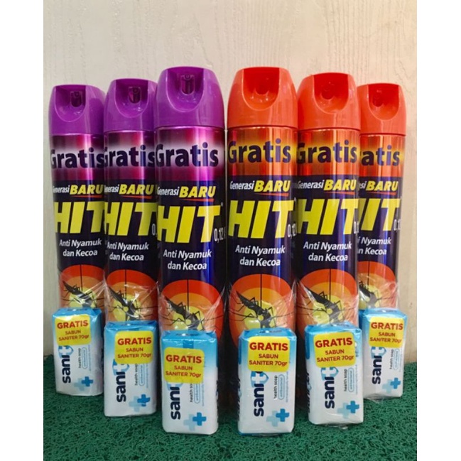 HIT 600+75ml free sabun saniter 70gr