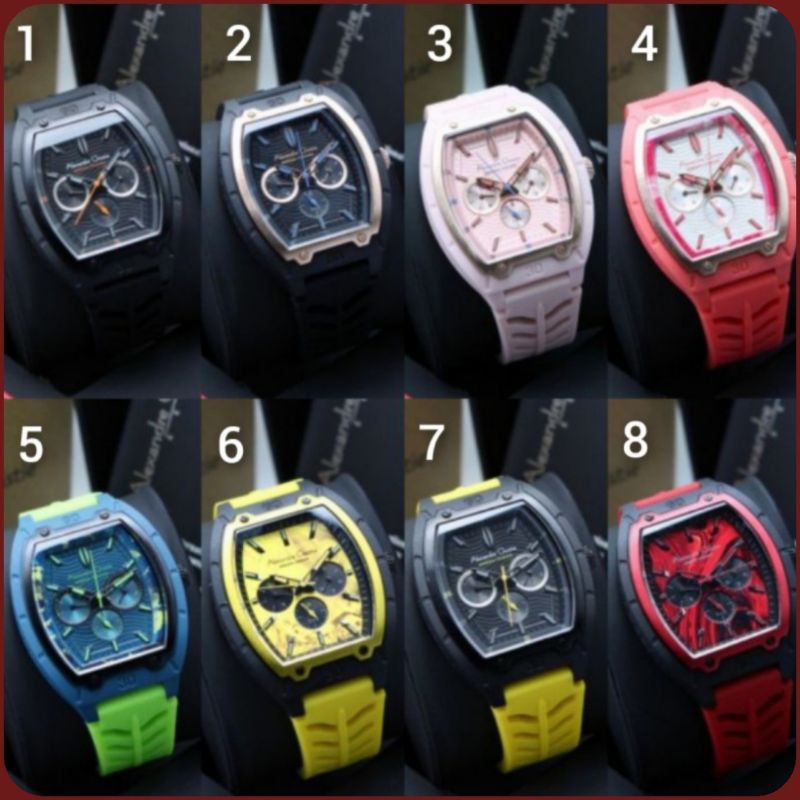 Jam Tangan Unisex Alexandre Christie 2971 AC 2971 AC2971 Ori Rubber