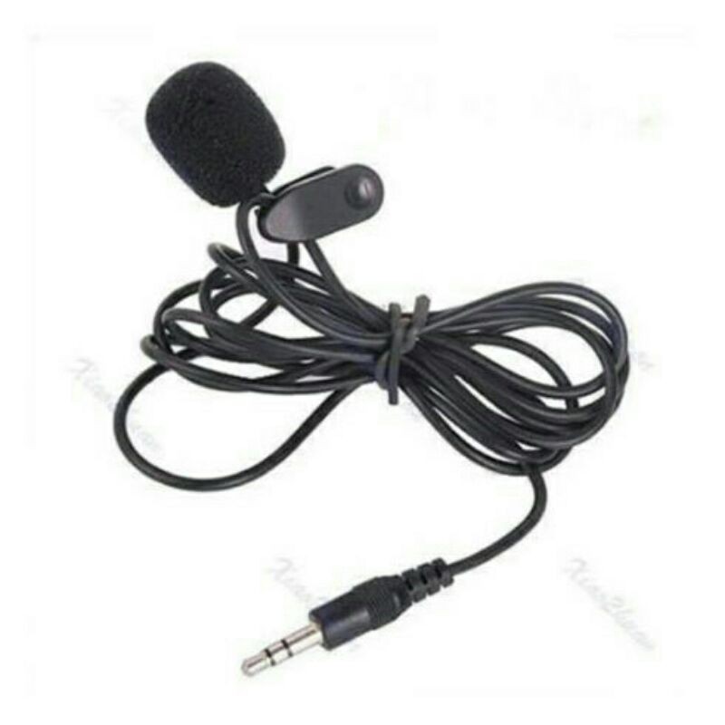 MIC VLOG CLIP ON MICROPHONE MICROFON JACK 3.5MM KLIP SMULE SING VIDEO YOUTUBER