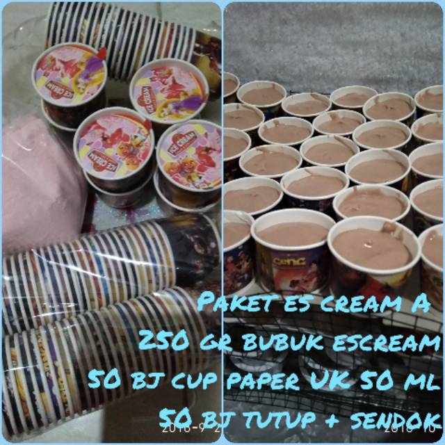 

Paket es cream lengkap@250 gr