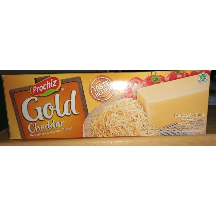 

Keju- Keju Cheddar Prochiz Gold 2 Kg Original Packaging -Keju.