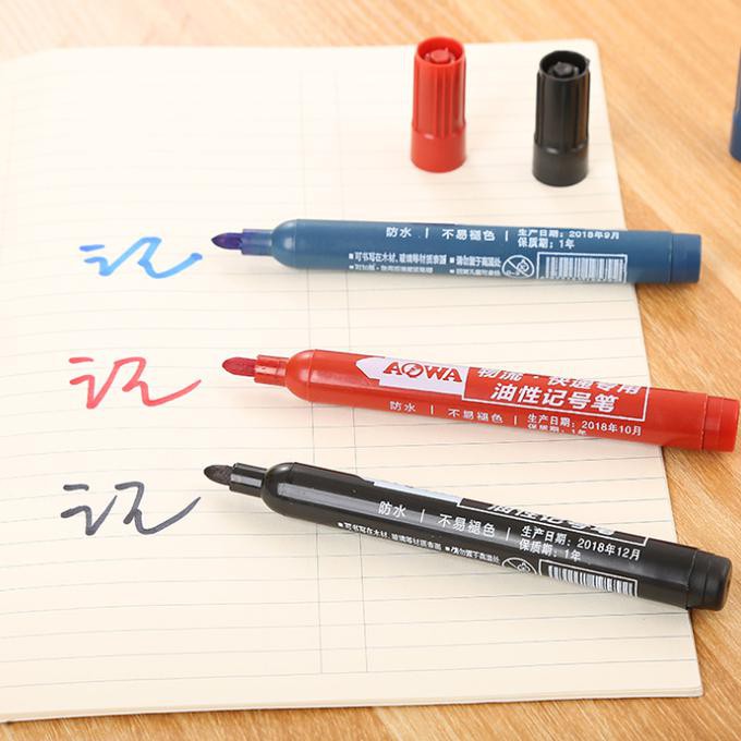 

Spidol Permanent Marker Waterproof Dry Fast Tahan Air Tidak Luntur - Hitam