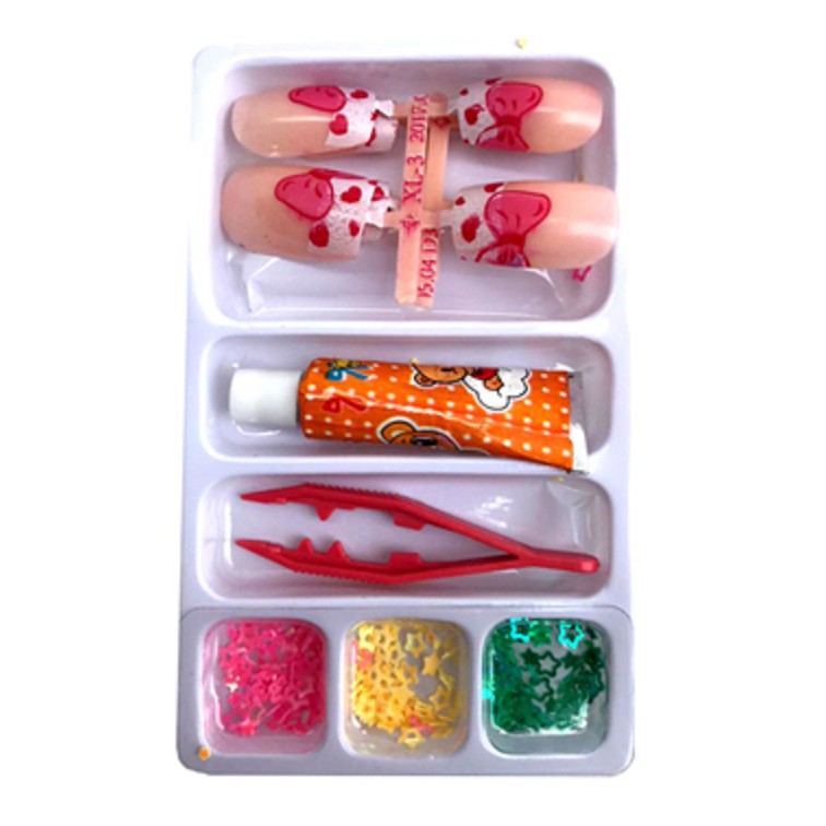 Mainan Anak Perempuan Kuku Palsu Anak Cewek Lucu FREE LEM/ Nail Art Free Lem