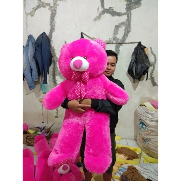 boneka beruang jumbo polos 80cm
