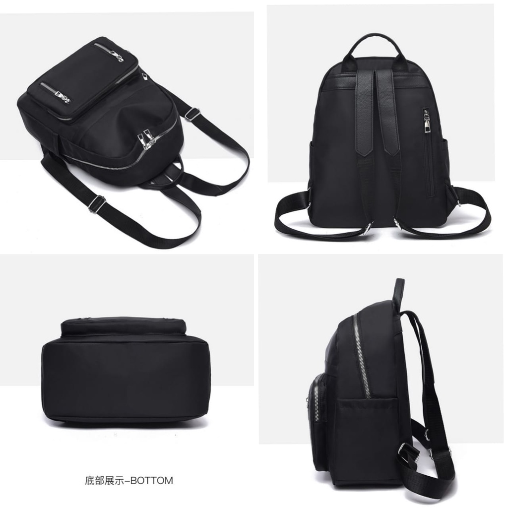 TAS RANSEL WANITA KOREA ANTI AIR PREMIUM IMPORT HITAM PINAPA TA438B5 BACKPACK SEKOLAH CEWEK GENDONG PUNGGUNG KERJA KULIAH BATAM MURAH KEKINIAN