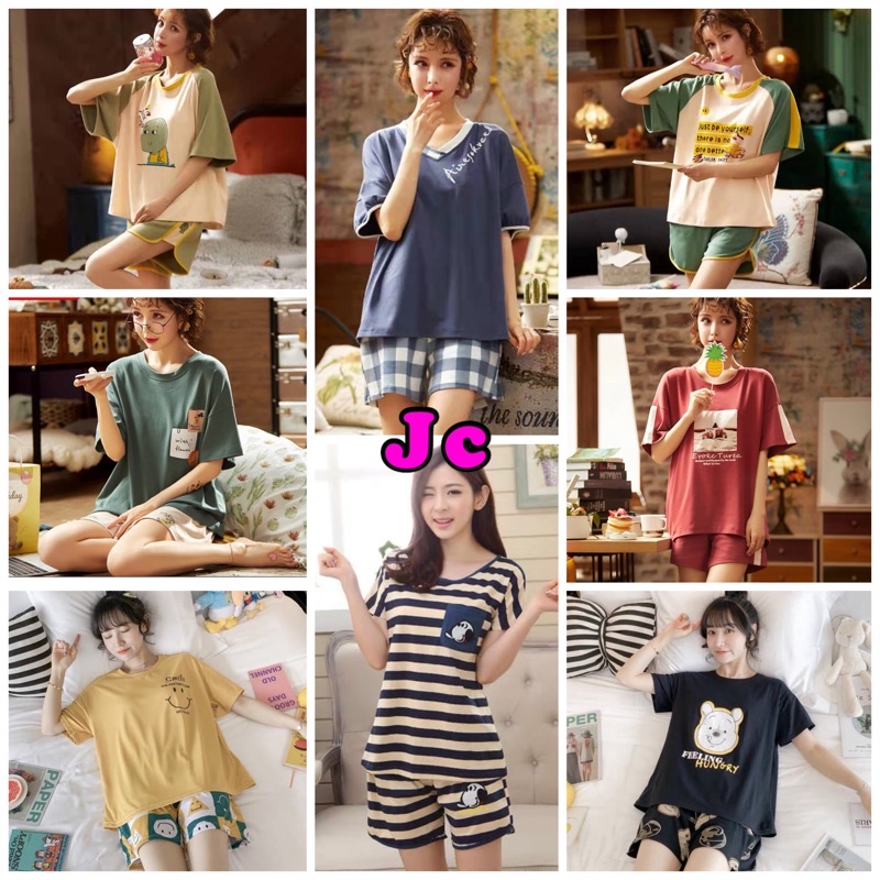 JC - Stelan Import Premium HP / Stelan tidur Import Hotpant / Piyama wanita terbaru / Piyama wanita Import Murah / Sleepwear Premium
