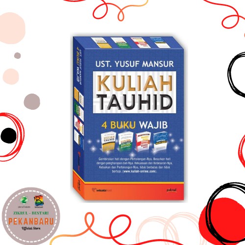 BUKU KAJIAN ISLAM UST. YUSUF MANSUR - PAKET KULIAH TAUHID 4 BUKU WAJIB