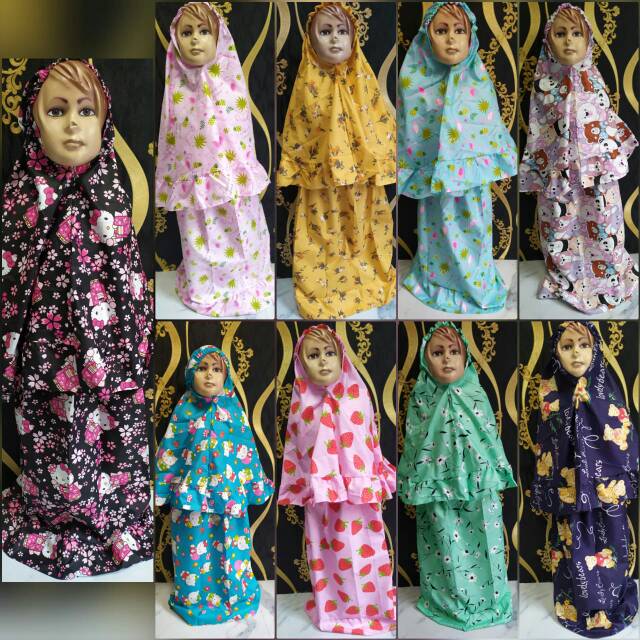 Mukena Katun Anak Balita usia 2 sampai 5 tahun