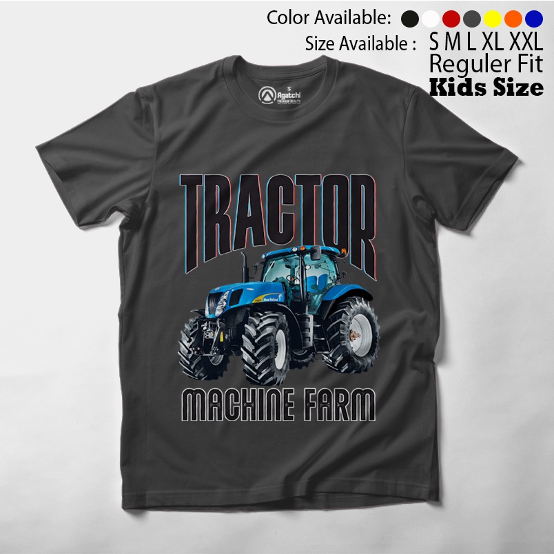 Baju Anak / Kaos Atasan Anak Laki-Laki / Kids T Shirt Tractor Machine Farm