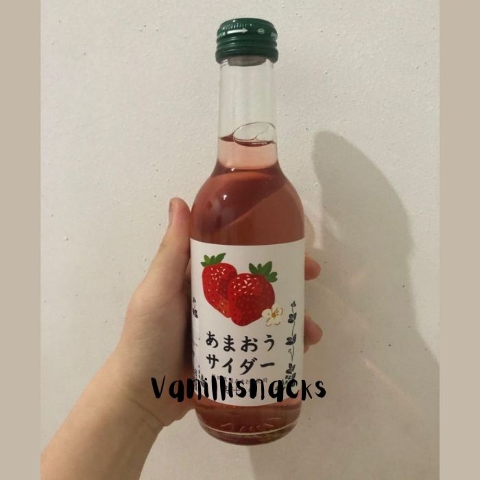 

Tomomasu Strawberry Amaou Cider Soda 245 ml - minuman impor jepang