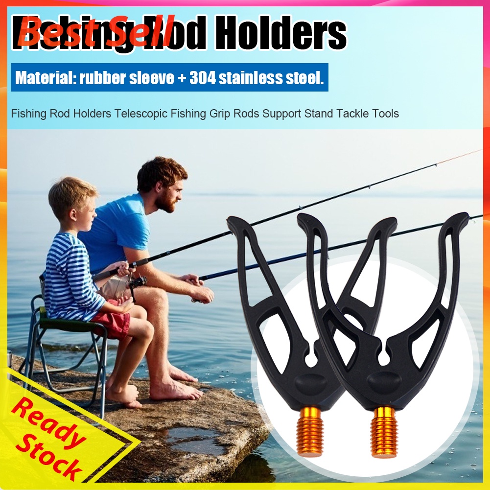 Fishing Rod Holders Telescopic Fishing Grip Rods Support Stand Tackle Tools