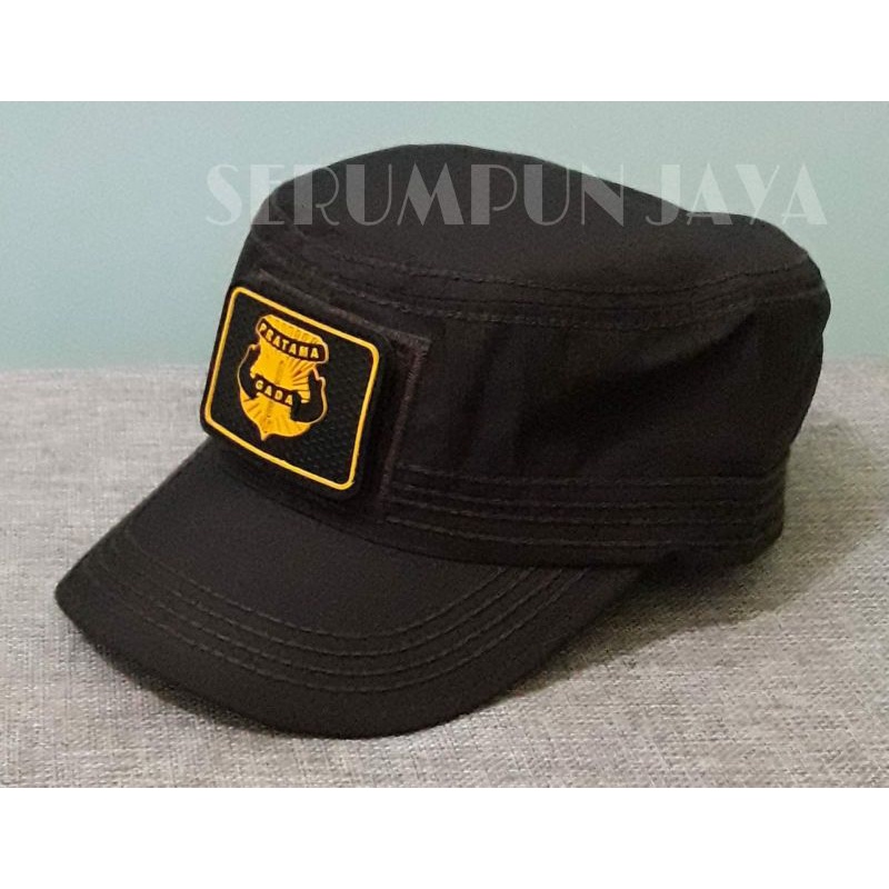 TOPI COKLAT KOMANDO GADA PRATAMA  - TOPI KOMANDO GADA PRATAMA VELCRO 2 PATCH