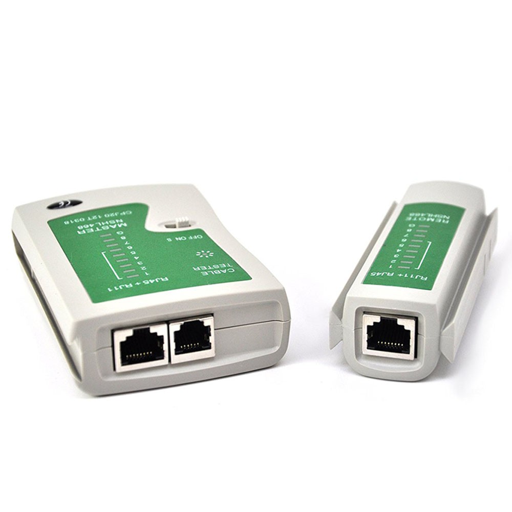 Trend-Universal LAN Tester Double RJ45 dan RJ11 - Putih/Hijau