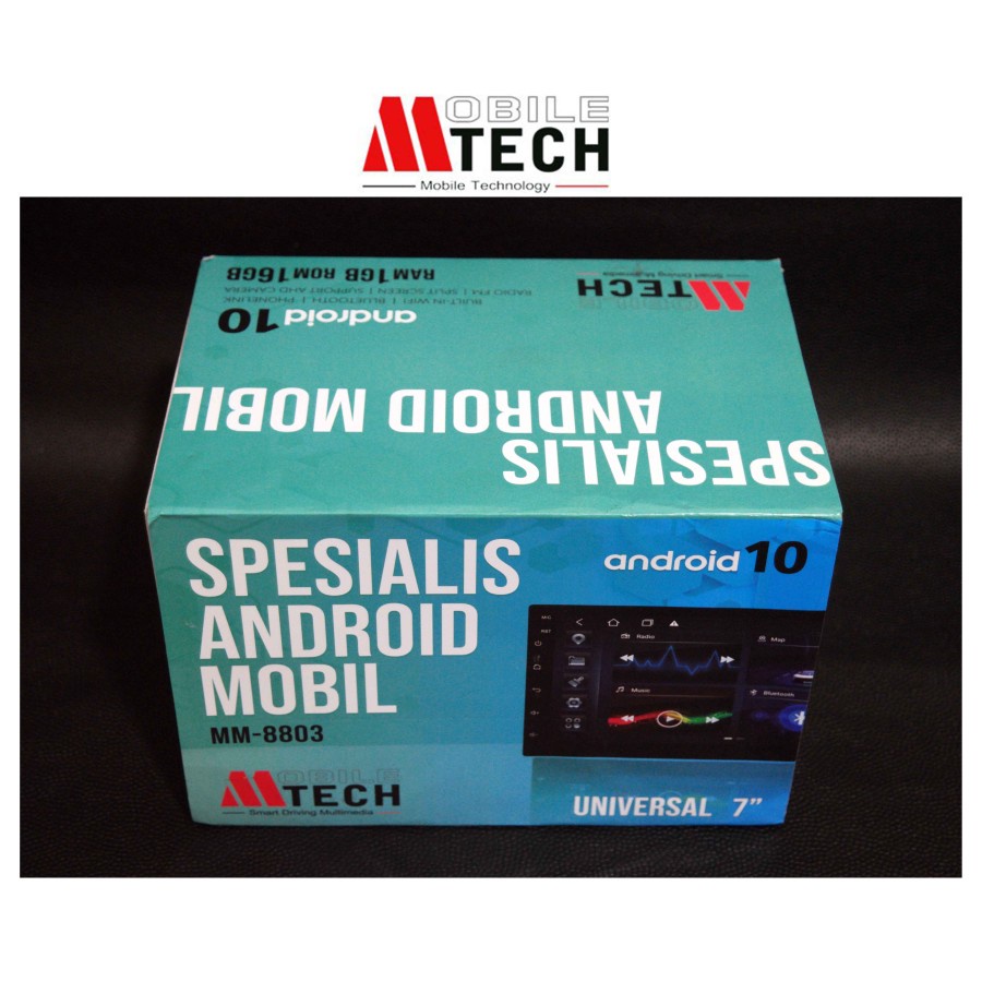 Head Unit Android MTECH MM-8803 10 Inch IPS Double Din