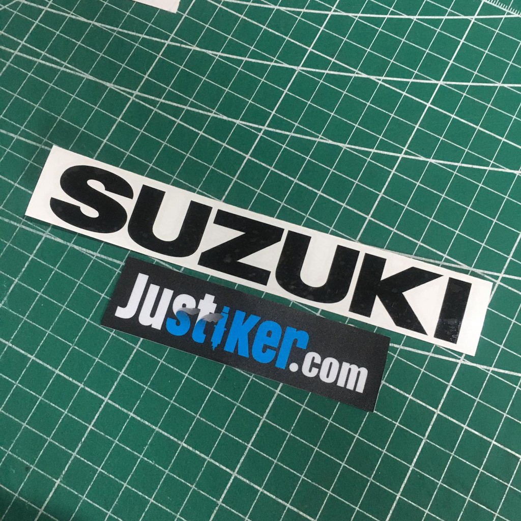 Sticker Suzuki Logo, Suzuki Copy Text Logo