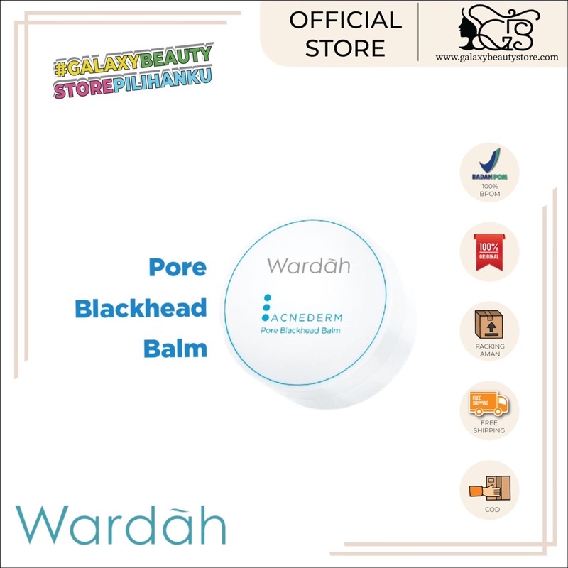 WARDAH ACNEDERM PORE BLACKHEAD BALM / BALM BLACKHEAD ACNEDERM WARDAH