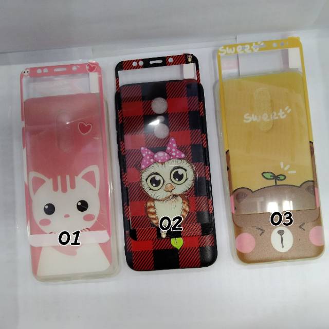 Case softcase gambar + anti gores kaca Xiaomi Redmi 5 plus