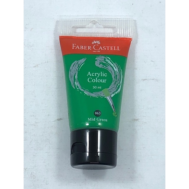 

FABER ACRYLIC 30 ML MID GREEN