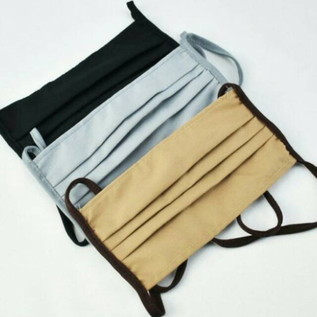 Masker kain hijab tali sambung putus