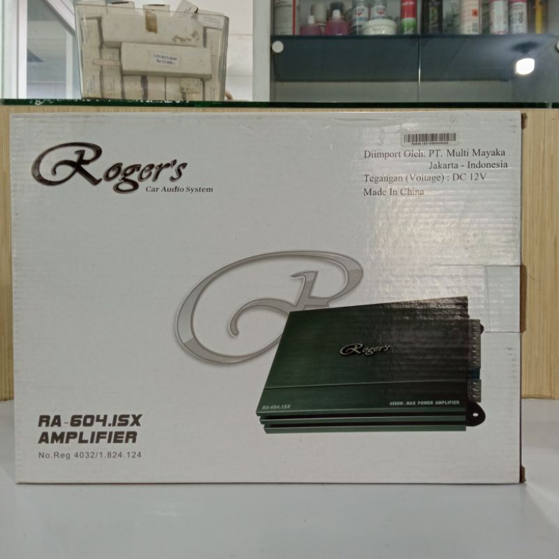 Power Roger's by Alpine RA 604.1SX Power Amplifier Mobil 12V