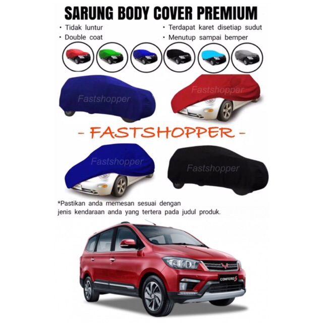 SARUNG COVER BODY WARNA MOBIL WULING CONFERO - SBW71