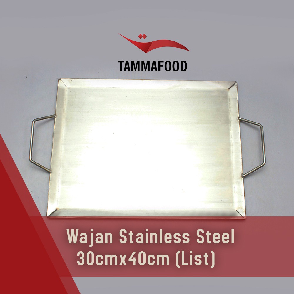 Wajan Kebab 30 x 40 List Stainless steel Penggorengan Kebab