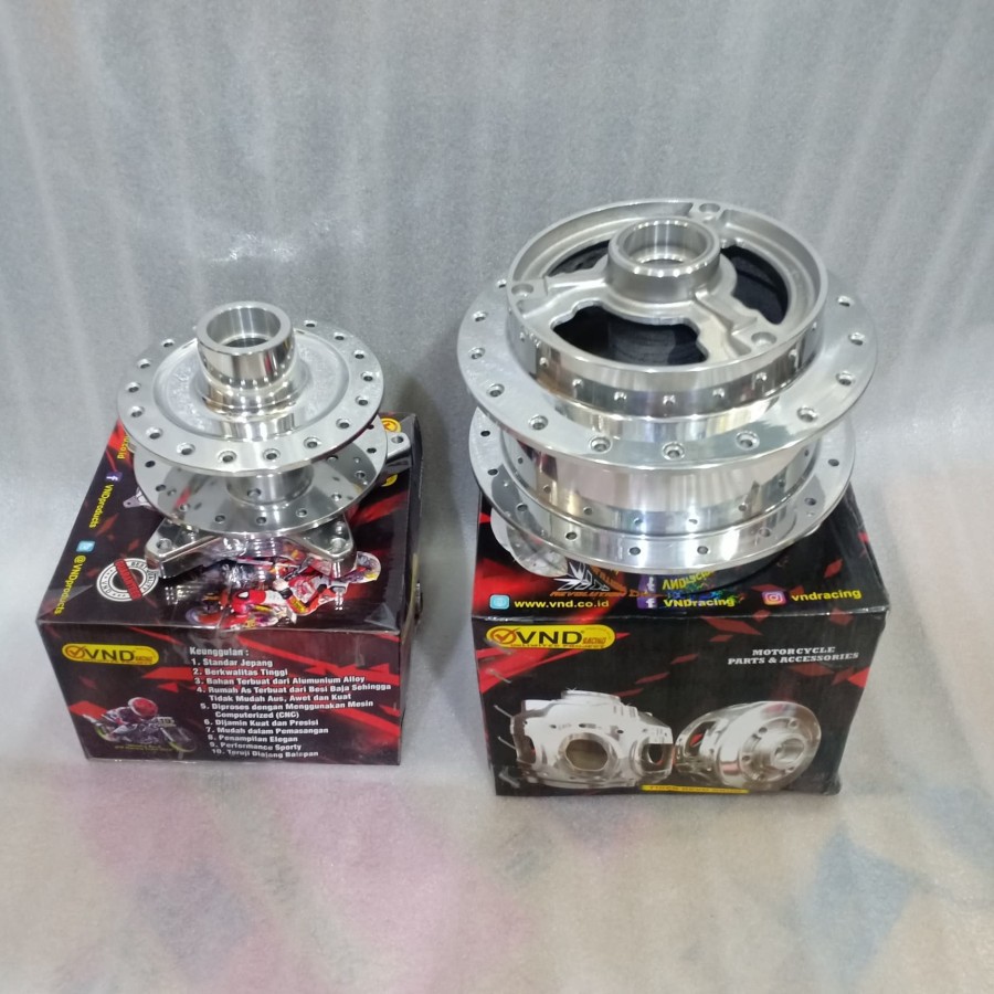 Tromol Depan Belakang / Tromol Set Vixion R Dan R 15 New V3 VND Chrome