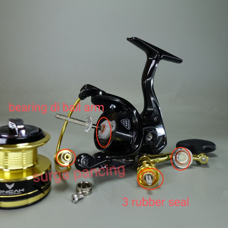 Reel ONCAK GALLANT power handle, rubber seal, drag 15kg , 1000 2000