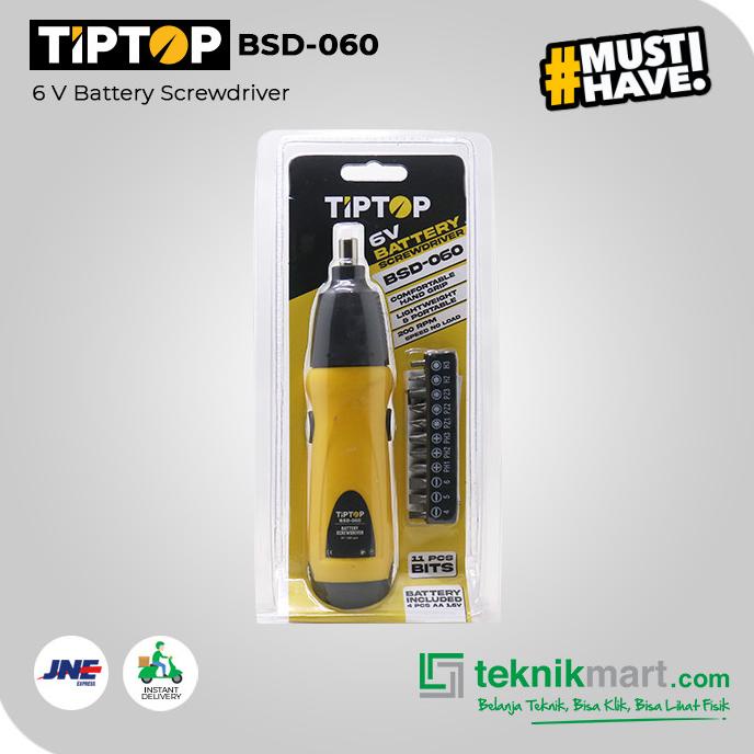 Tip Top BSD-060 6V Cordless Screwdriver / Obeng Baterai
