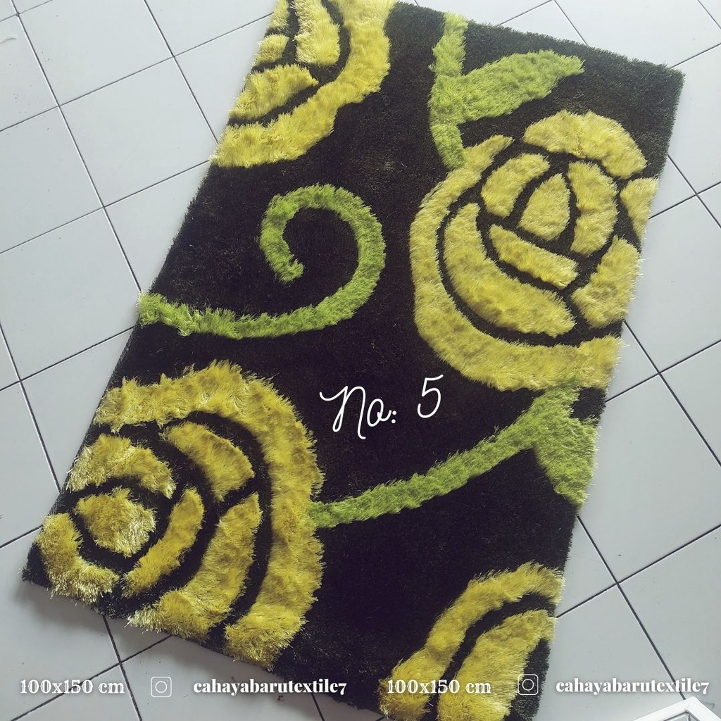 Karpet Korea Shaggy Ukuran 100X150 Made In Korea Bulu Panjang Termurah Karpet Bulu