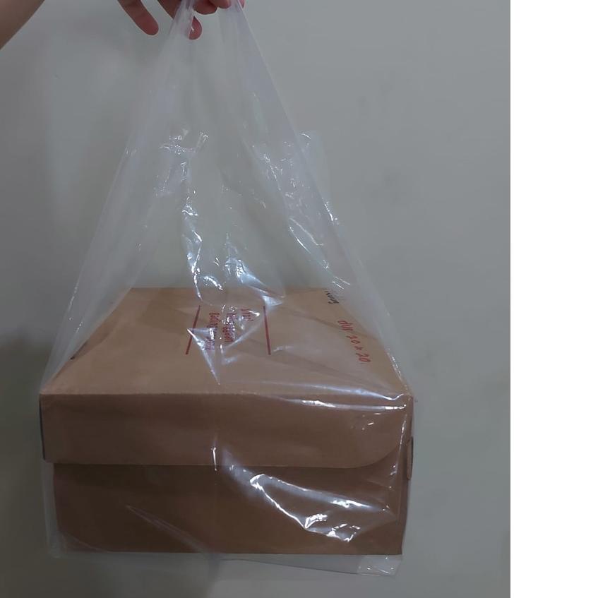 

KRESEK PE bening uk 23 untuk box 20 x 20 ( pabrik langsung)