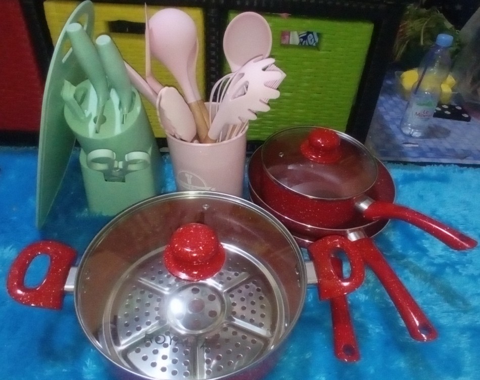 Pisau Dapur Modern Gohappy Diamond 7 Pc Completely Ceramic Marble Set Talenan Cute