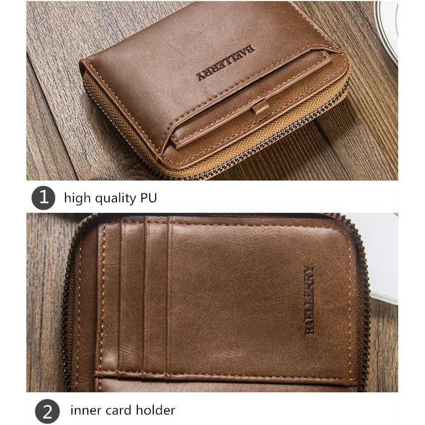 Baellerry Dompet Pria Bahan Kulit Horizontal - D3124