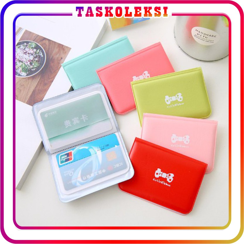 ☛TK☚ D015 Dompet Kartu Polos Motif Mini Lucu Import Wanita Card Nama Holder Murah Souvenir