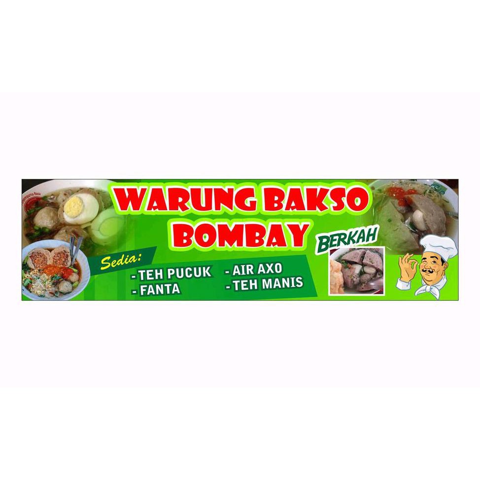 Contoh Banner Menu Bakso - desain spanduk keren