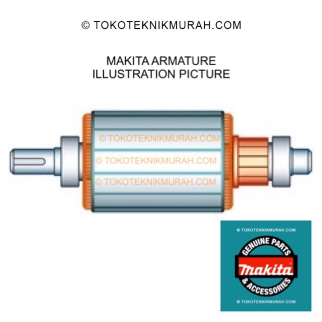 Makita Armature 9553B - Angker 9553 B Asli Original