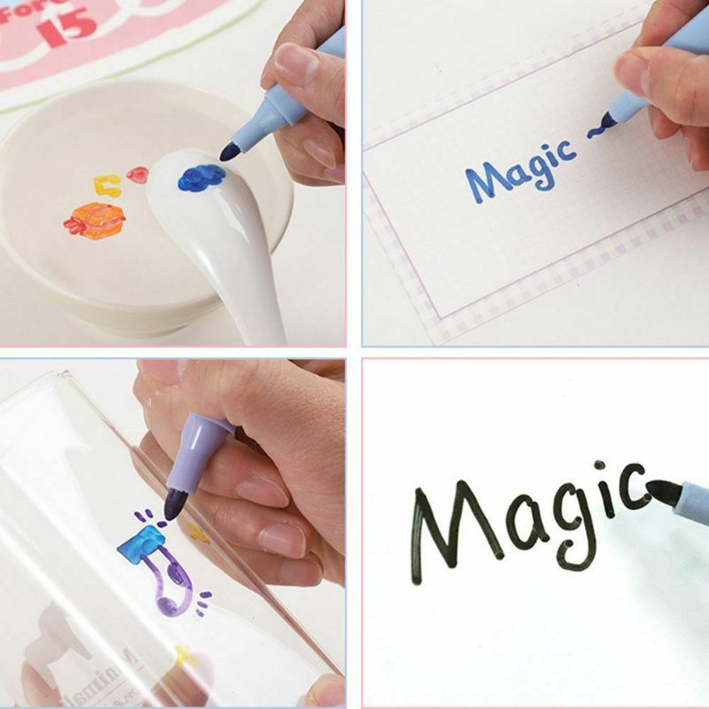 

SPIDOL AJAIB AIR Warna Warni Floating Marker Pen Anak 12 warna, harga per pcs, warna random