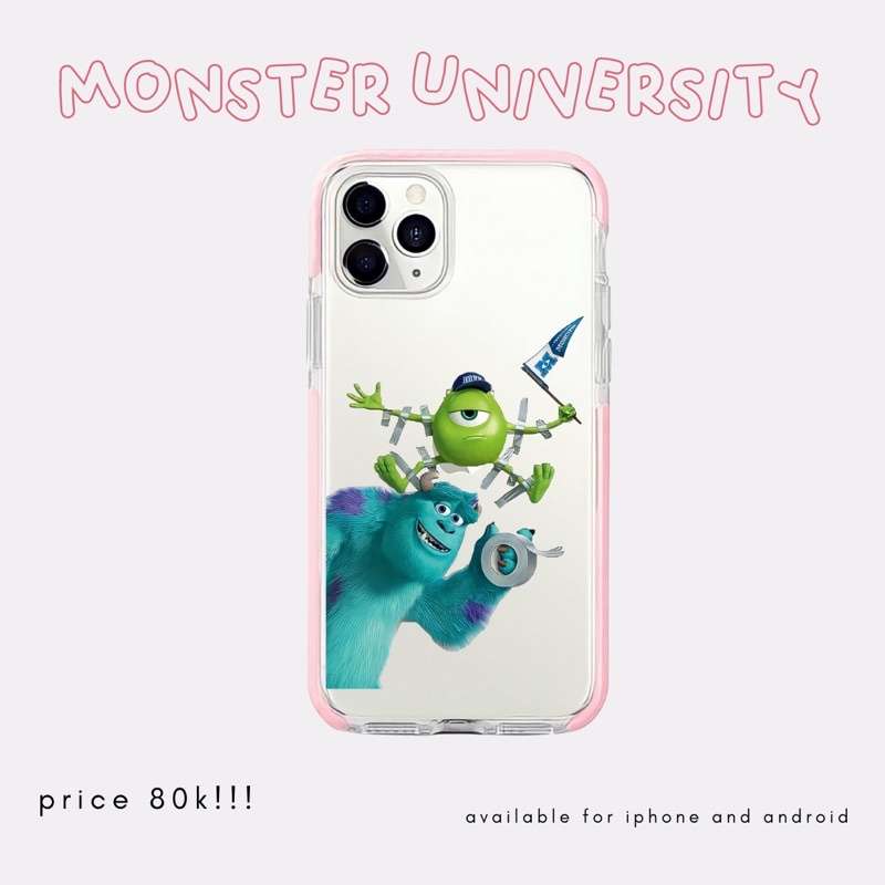Case monster inc Realme   narzo 20 narzo 30a 6 6s 7 narzo 20 pro 7i c17 narzo c1  c2  x  2 pro