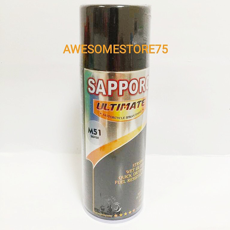 SAPPORO ULTIMATE M51 SILVER Perak Cat Semprot Pilox Pylox