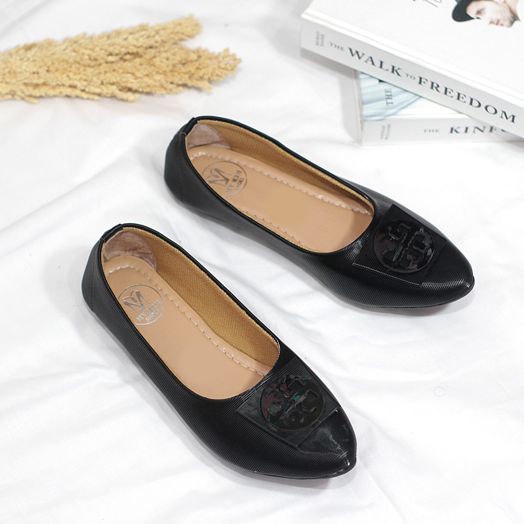 Mym2m Visix Sepatu Flat Wanita Balet Flatshoes Sol karet