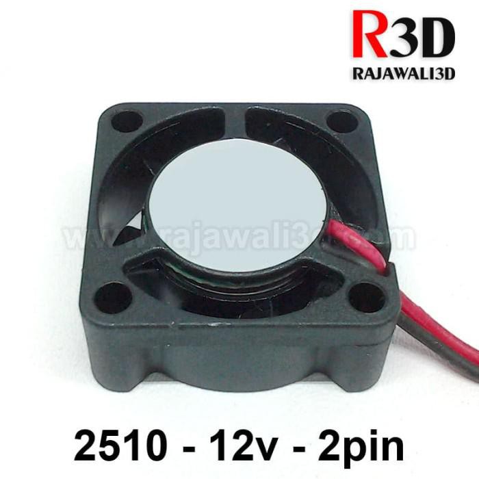 DC Cooling Fan 2510 12v 2pin Brushless kabel 15cm