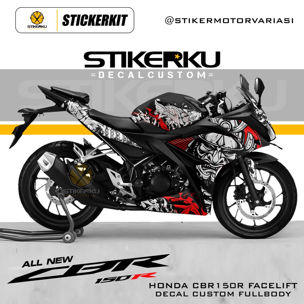 DECAL CBR150R FACELIFT / DECAL CBR 15OR / DECAL CBR 150R NEW / STICKER CBR 150R / DESIGN CUSTOM / 03