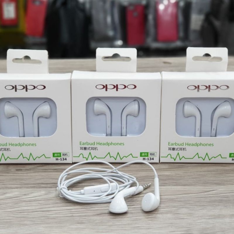 PROMO SULTAN HANDSFREE HF HEADSET EARPHONE REALME OPPO MH133 STEREO ALL BRAND SERIES