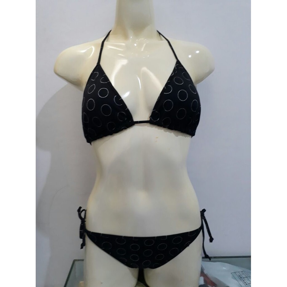 BIKINI PANTAI HITAM O SILVER (BK.3301)