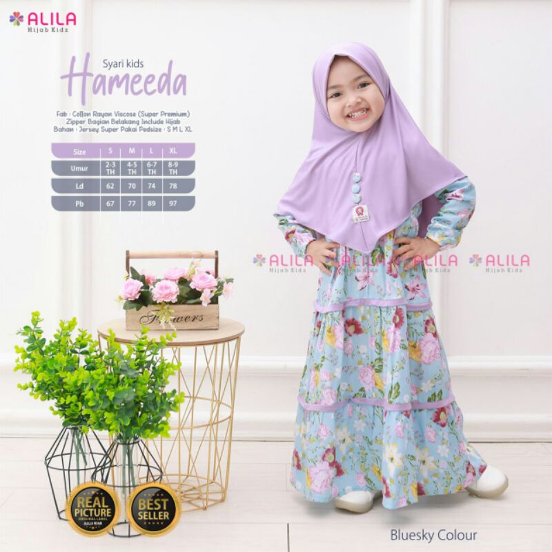 GAMIS ANAK YASMIN/HAMEEDA FREE HIJAB