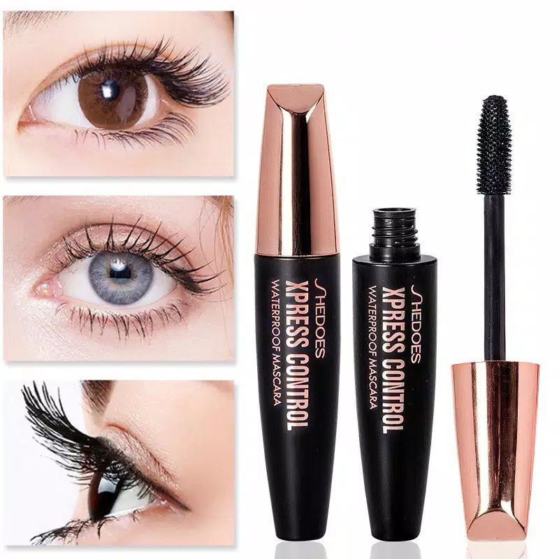 Shedoes XPRESS CONTROL Mascara Black Waterproof Curling 4D Silk Fiber Lash