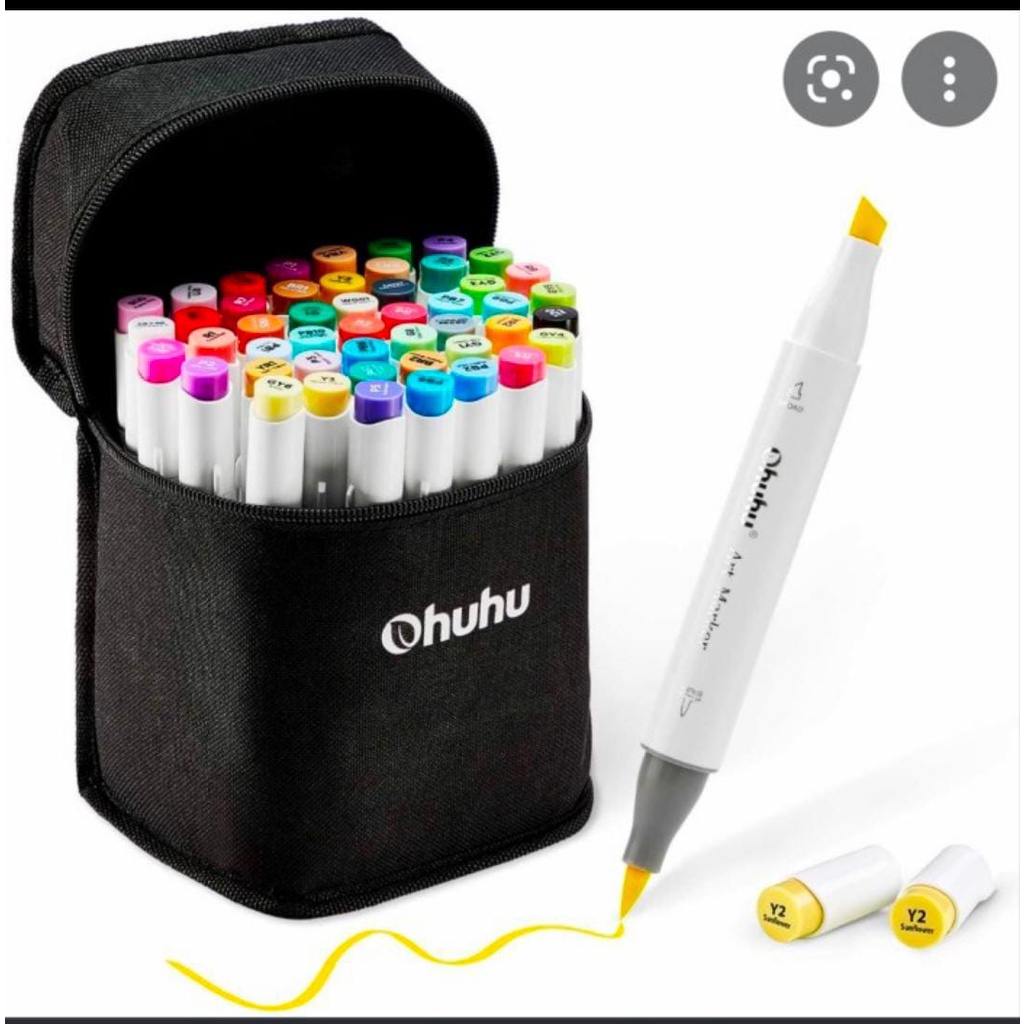 

Ohuhu brush twin marker spidol marker copic alternatives 48 72 warna